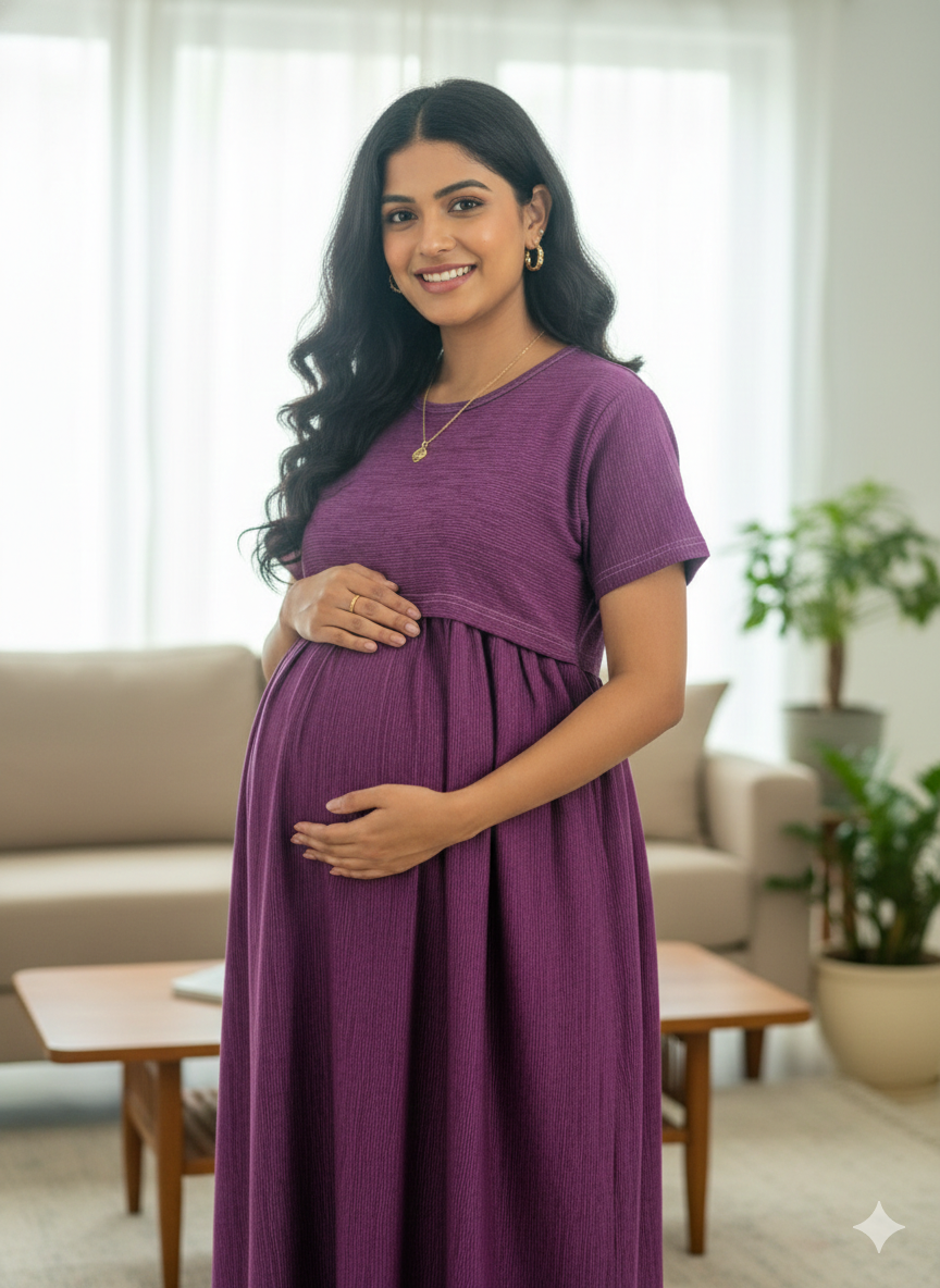 women’s maternity feeding maxi dress | soft cotton pregnancy & nursing nighty for daily wear (copy) women’s maternity feeding maxi dress | soft cotton pregnancy & nursing nighty for daily wear (copy)